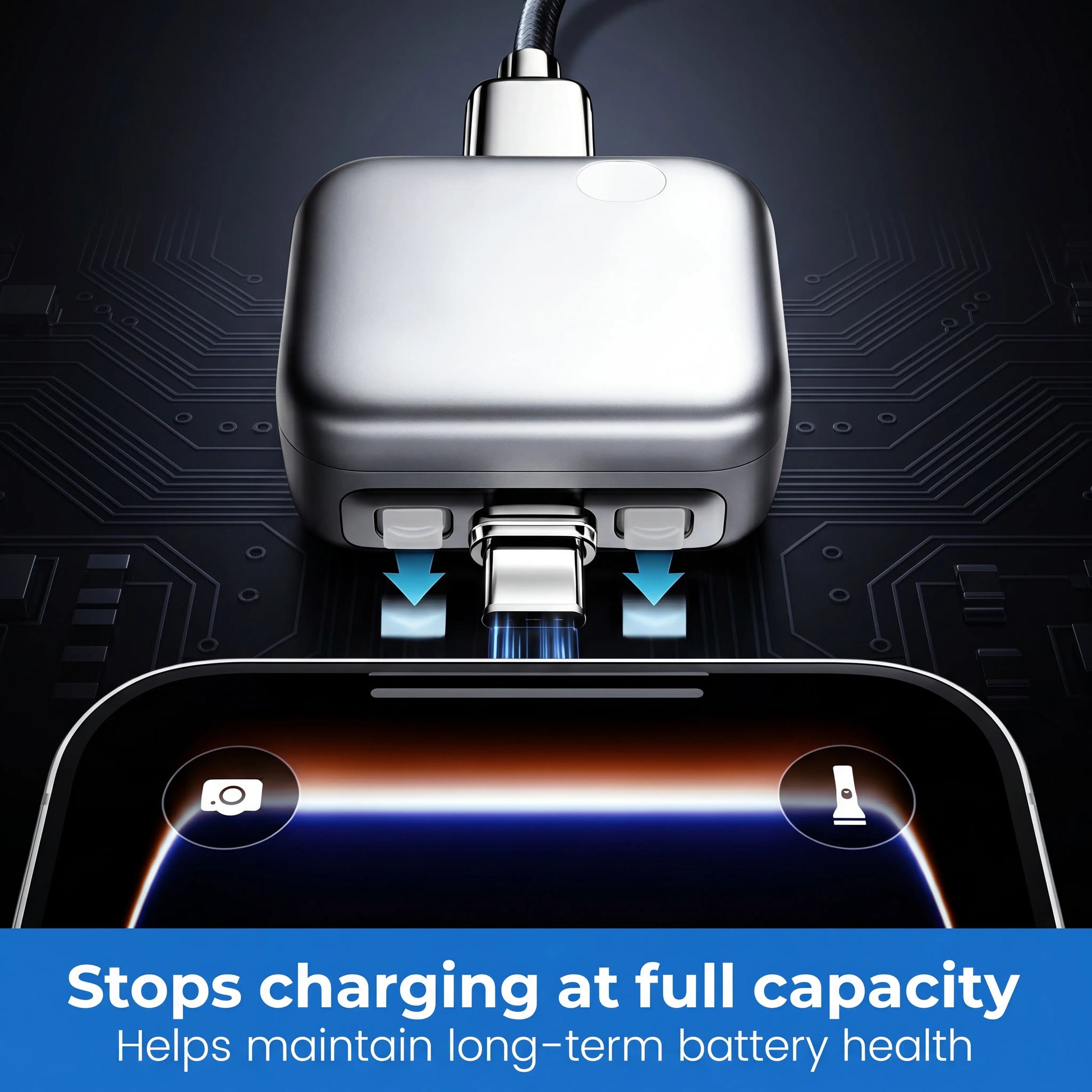 140W Intelligent Charger, Automatic Power-Off Charging Protection, Overcharge Protection Adapter, Compatible with Multiple Devices, Suitable for Mobile Phones, Computers, Tablets, and USB Charging Cables.