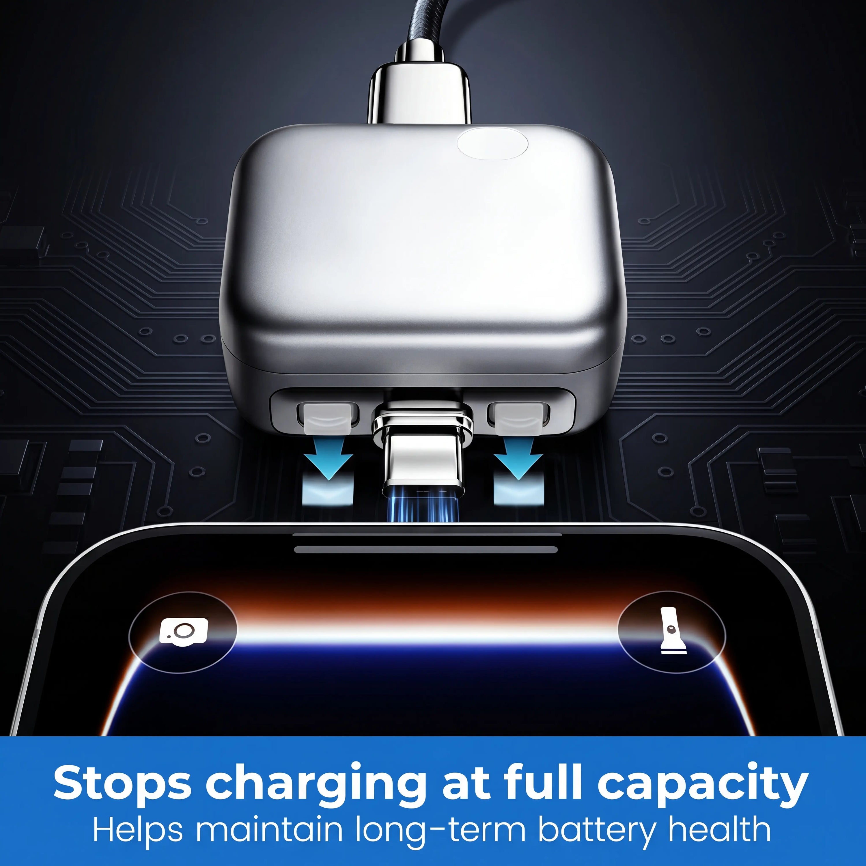 140W Intelligent Charger, Automatic Power-Off Charging Protection, Overcharge Protection Adapter, Compatible with Multiple Devices, Suitable for Mobile Phones, Computers, Tablets, and USB Charging Cables.