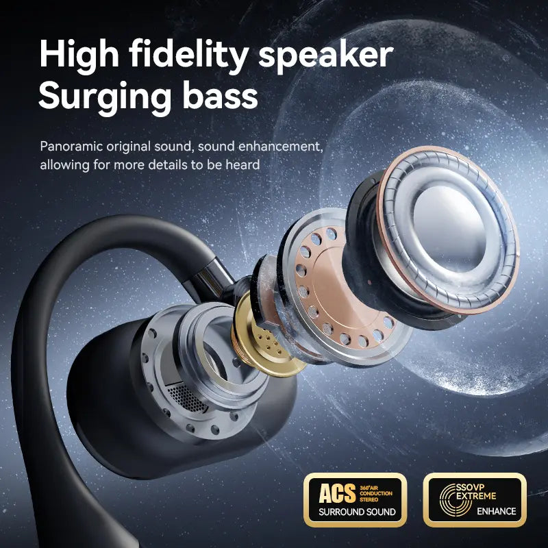 Bluetooth Earbuds with Smartphone Charging Support 45 Hours Playtime Hifi Bass ENCBluetooth 6.0 Sport Design