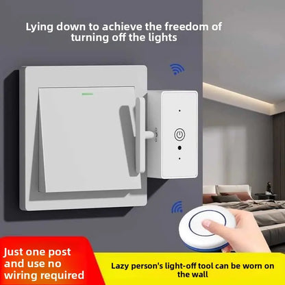 Wireless Remote Control Button Pusher for Smart Home Lighting - No Wiring Required, Rechargeable, Ideal for Living Room, Kitchen, and Bedroom